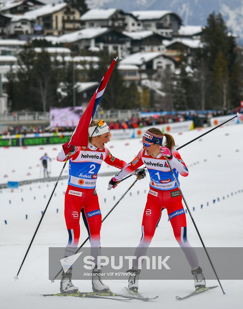 Austria Ski Worlds Women Mass Start