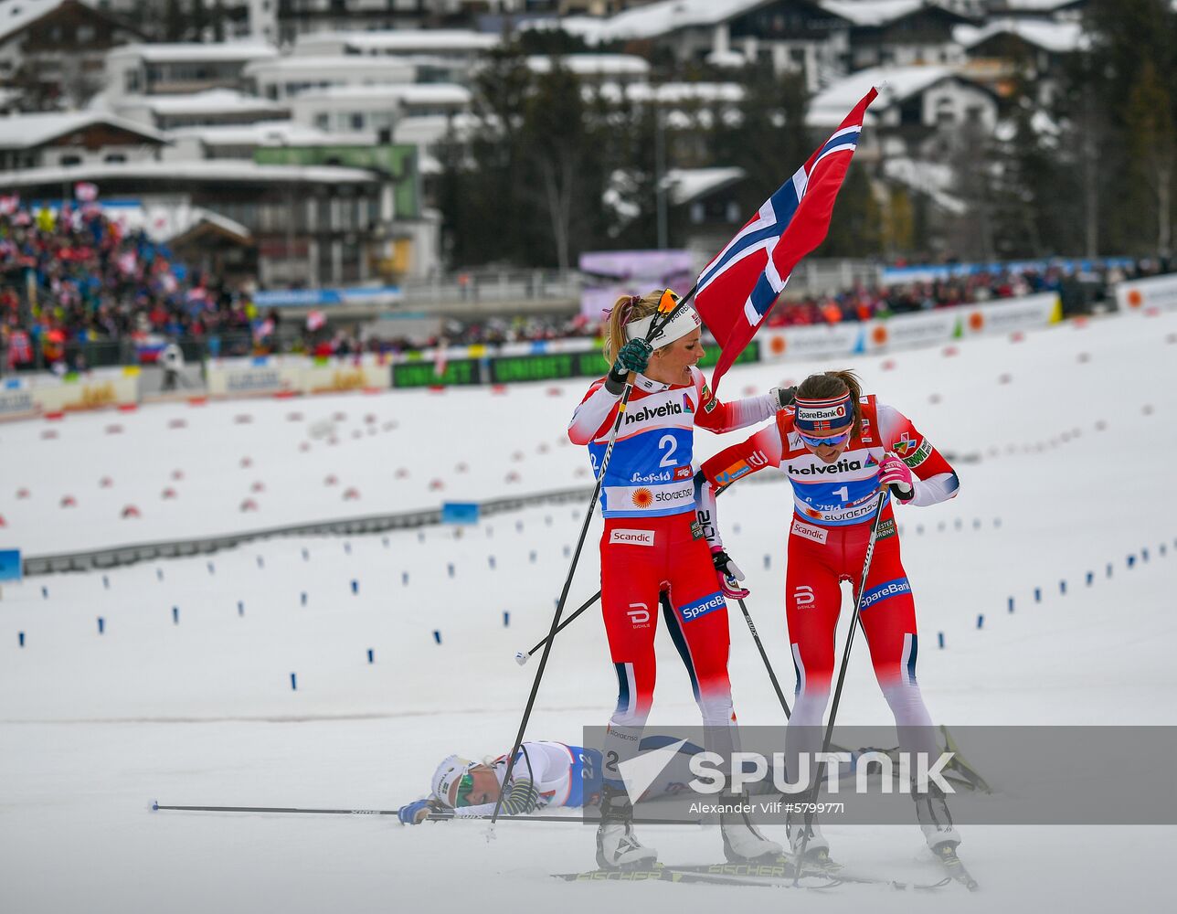Austria Ski Worlds Women Mass Start