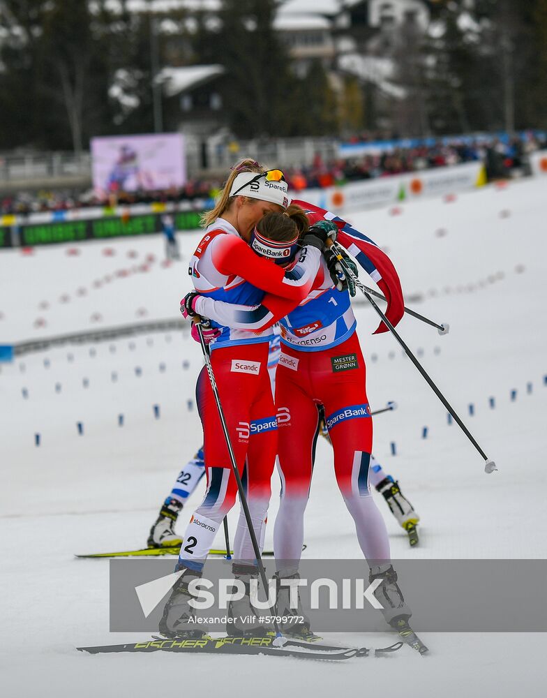 Austria Ski Worlds Women Mass Start