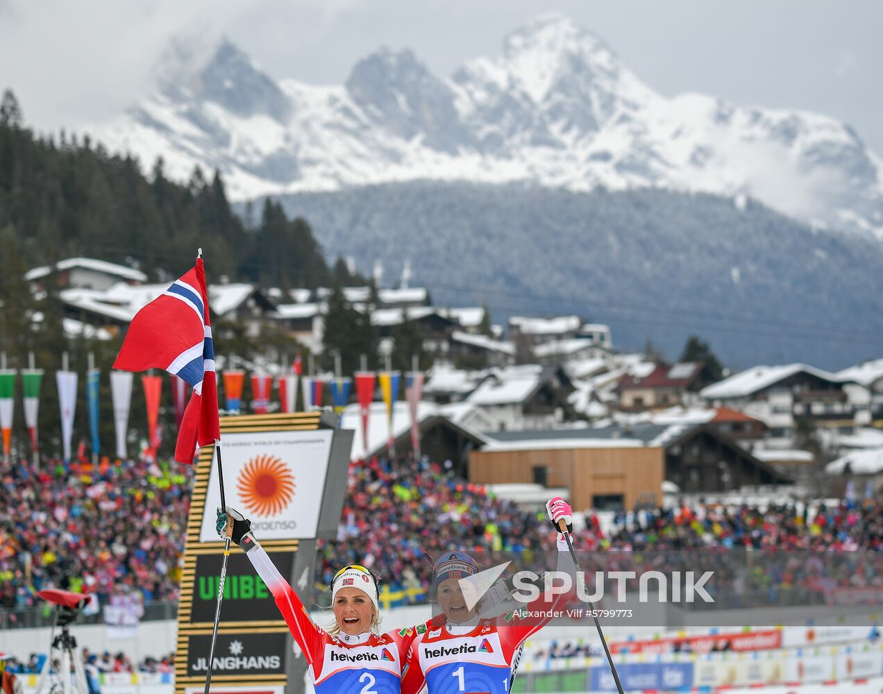 Austria Ski Worlds Women Mass Start