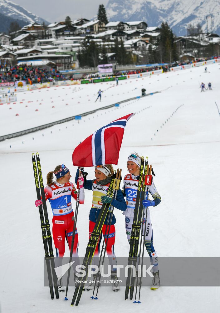 Austria Ski Worlds Women Mass Start