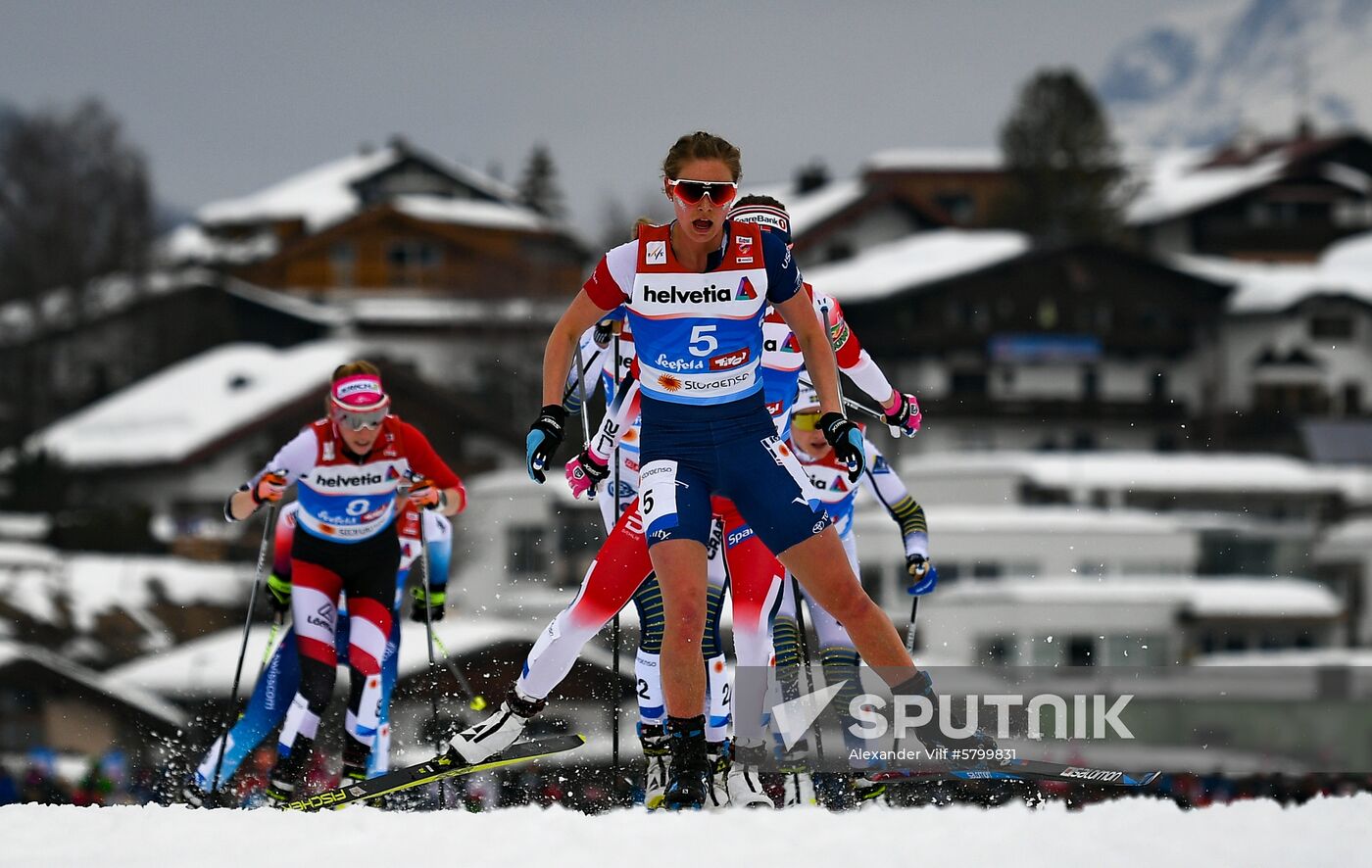 Austria Ski Worlds Women Mass Start