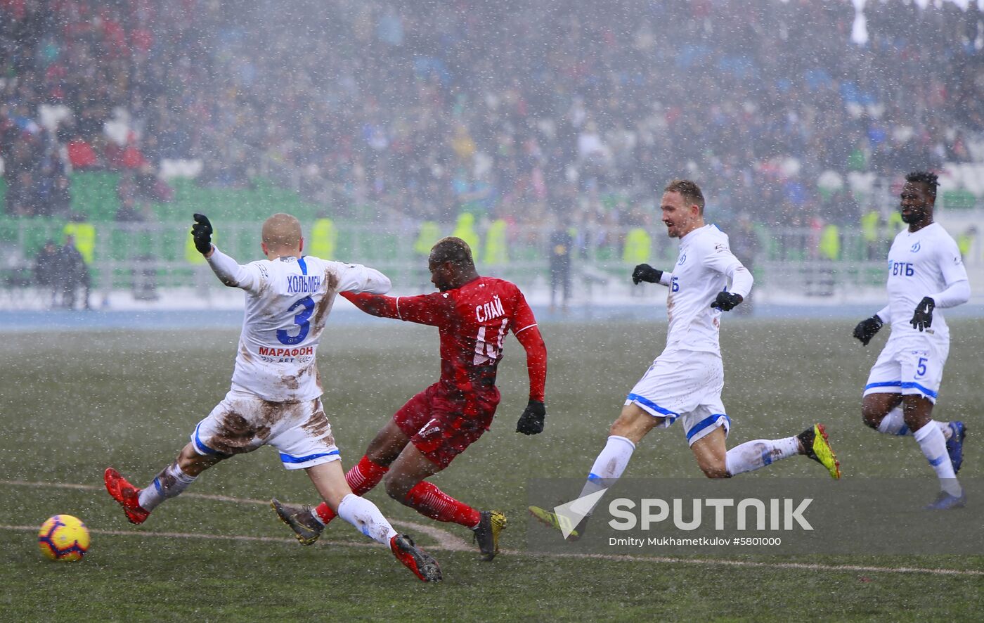 Russia Soccer Premier-League Ufa - Dynamo