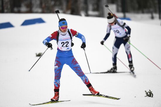 Russia Universiade Biathlon Individual Race Women 