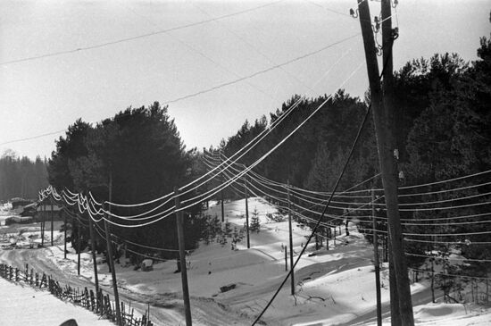 Vilyuy Dam power transmission line