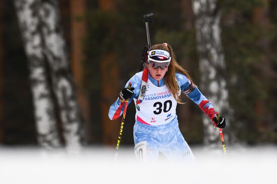 Russia Universiade Biathlon Individual Race Women 