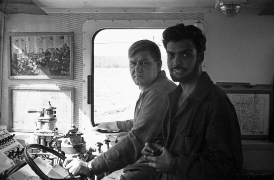 Peoples' Friendship University student in international student brigade