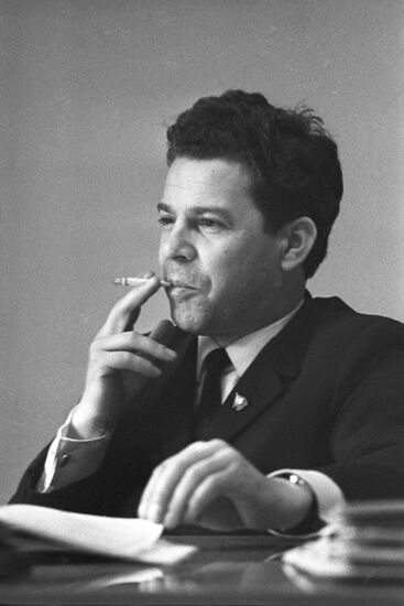 Secretary of Leningrad regional committee of Komsomol D. Kovalevsky