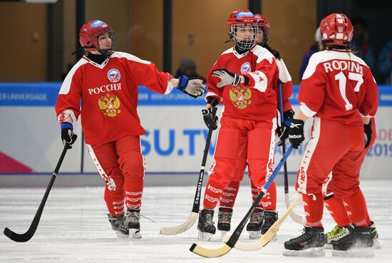 Russia Universiade Bandy Women US - Russia