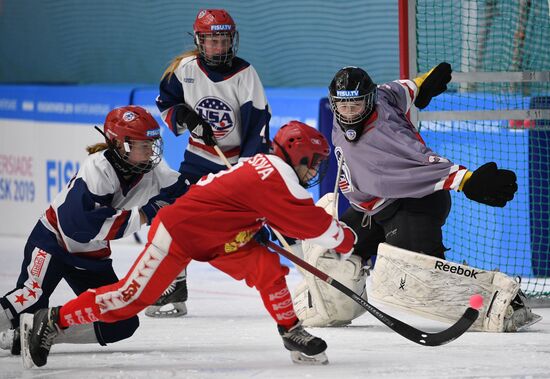 Russia Universiade Bandy Women US - Russia