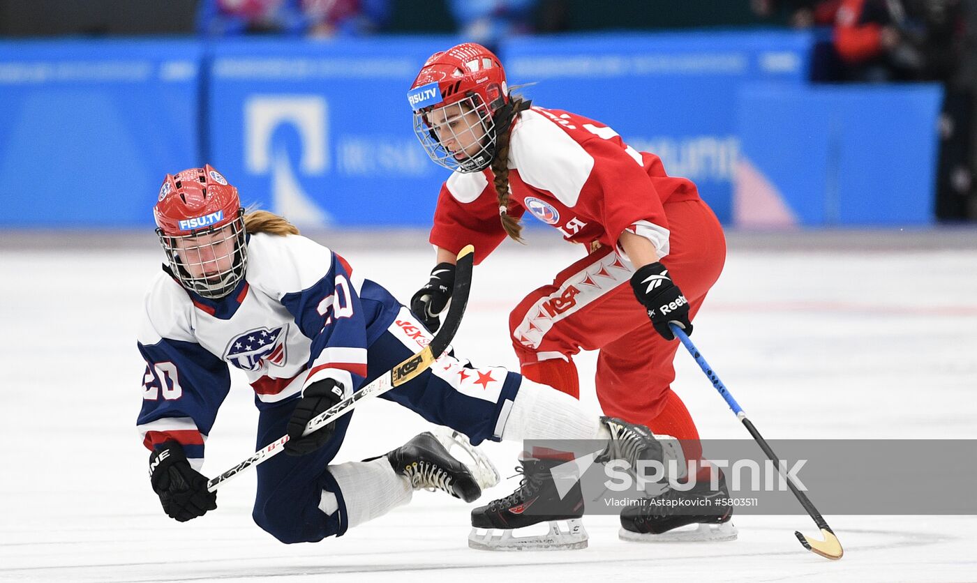 Russia Universiade Bandy Women US - Russia