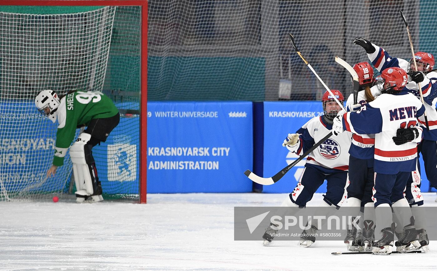 Russia Universiade Bandy Women US - Russia