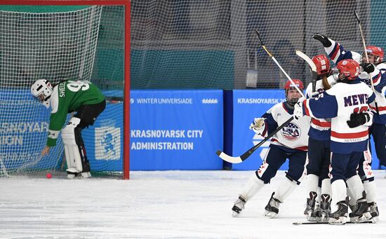 Russia Universiade Bandy Women US - Russia
