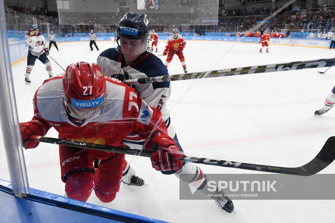 Russia Universiade Ice Hockey Men Russia - US