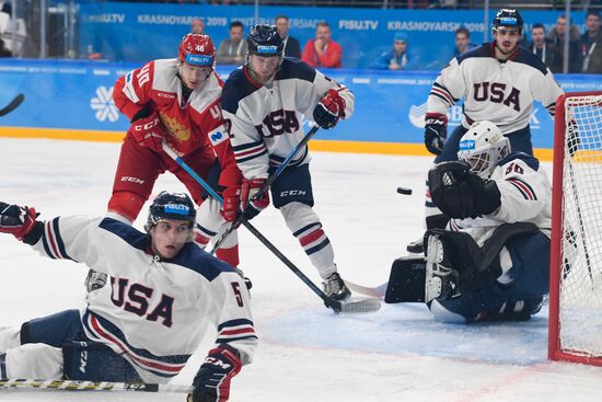 Russia Universiade Ice Hockey Men Russia - US