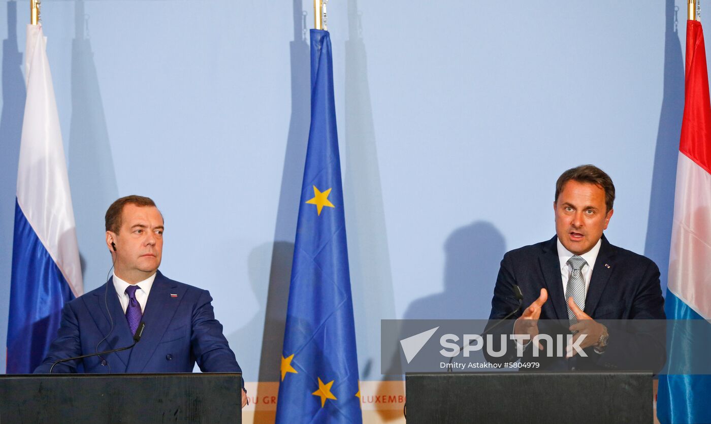 Luxembourg Russia Medvedev