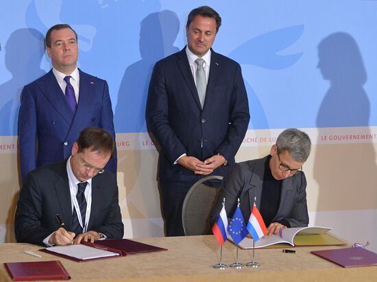 Luxembourg Russia Medvedev