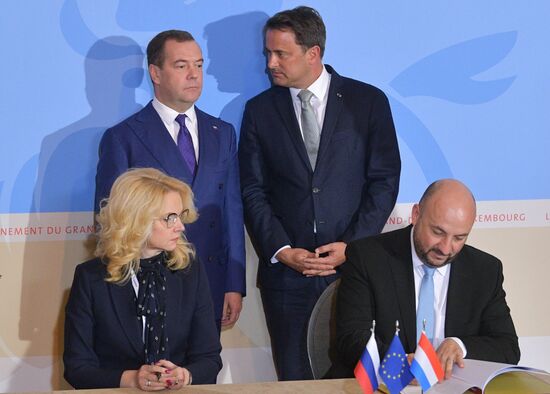 Luxembourg Russia Medvedev