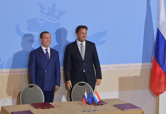 Luxembourg Russia Medvedev