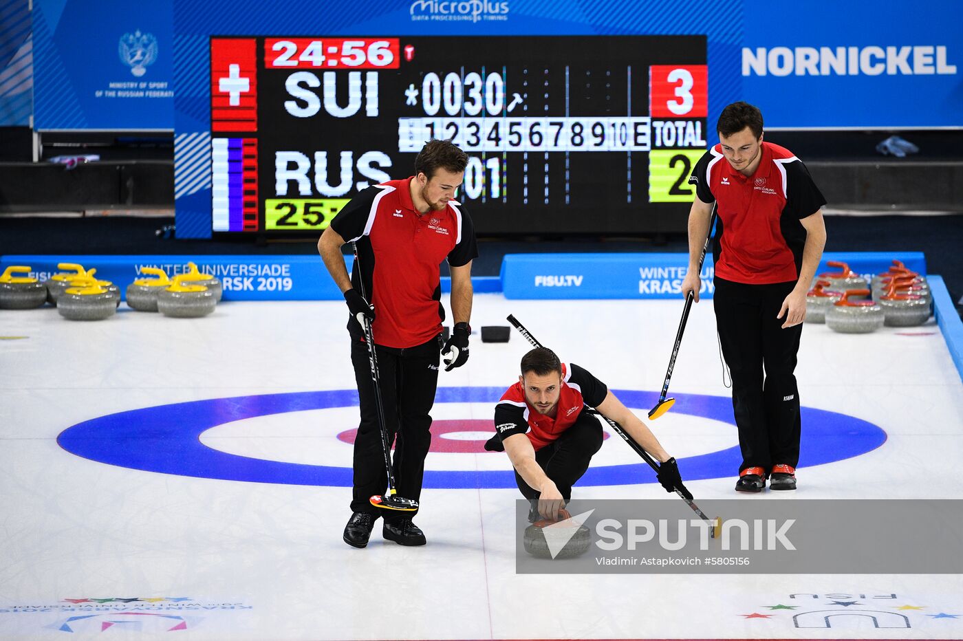 Russia Universiade Curling Men Switzerland - Russia