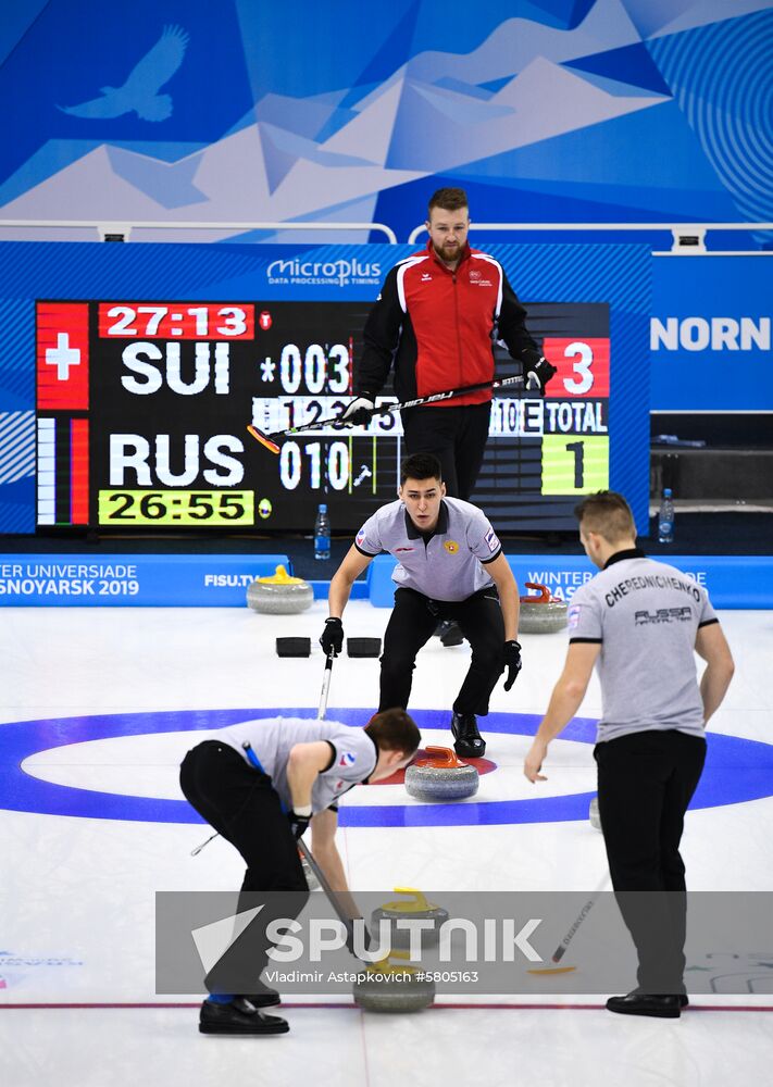 Russia Universiade Curling Men Switzerland - Russia