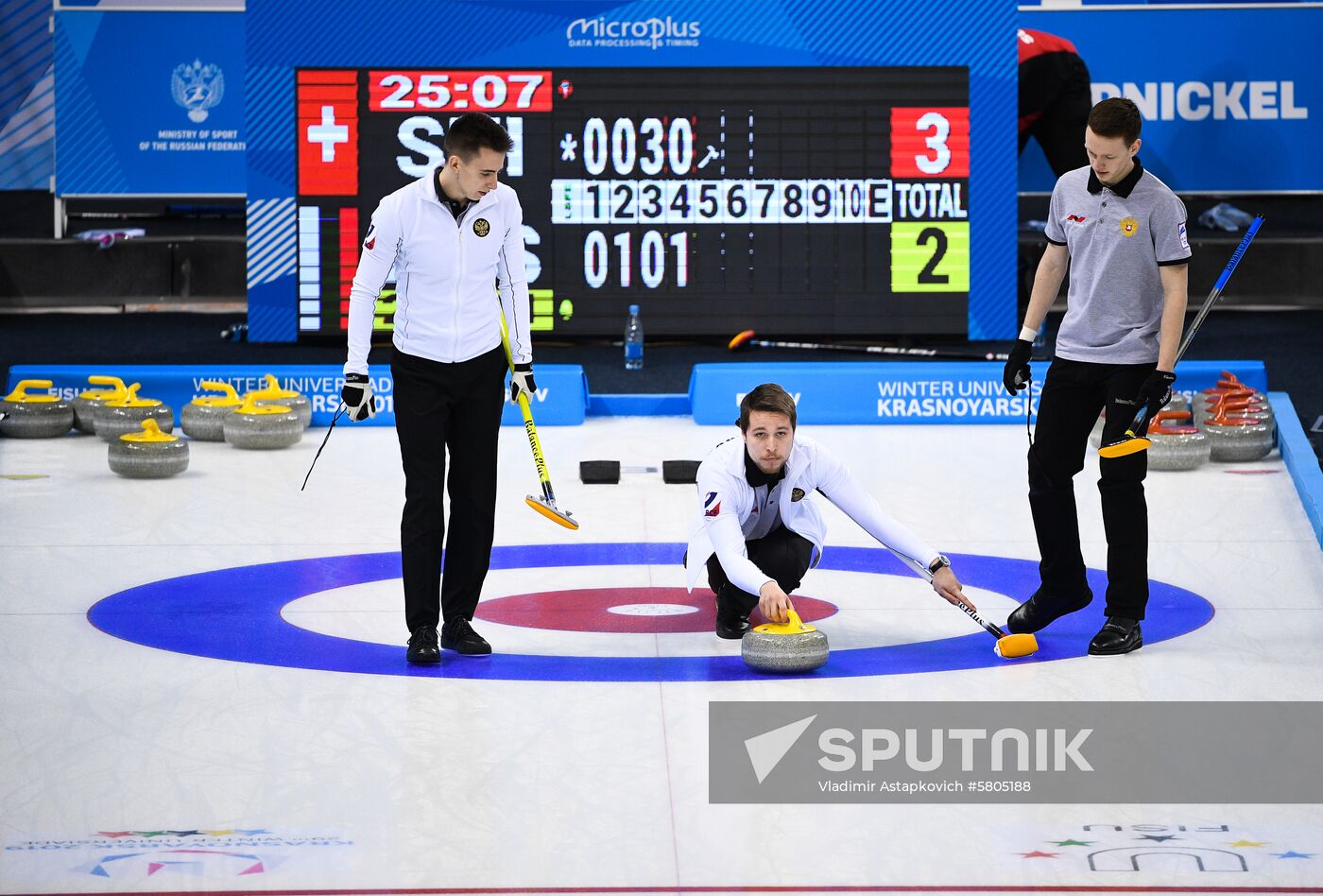 Russia Universiade Curling Men Switzerland - Russia