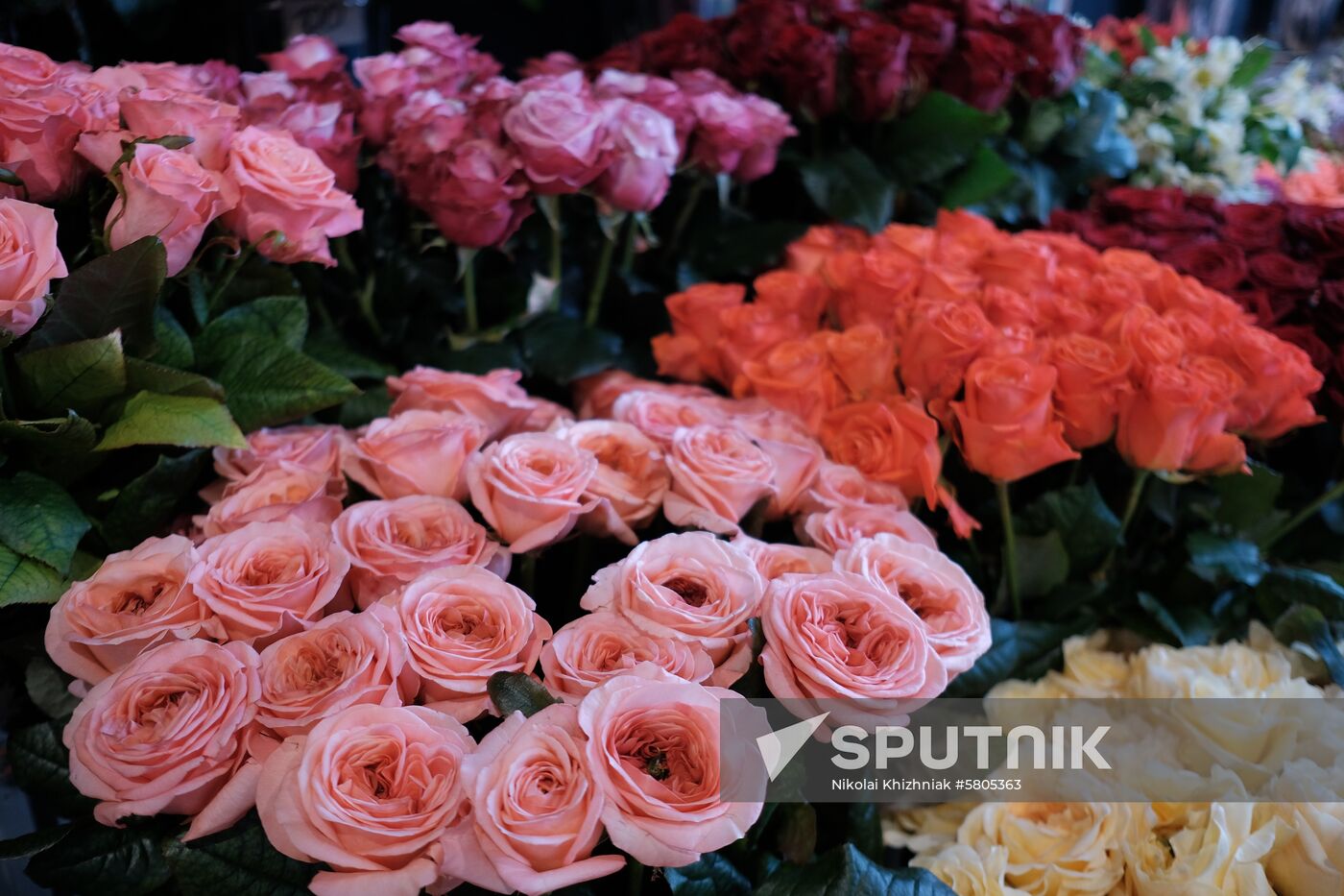 Russia Flowers On Sale