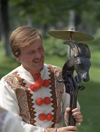 Participant in amateur folk ensemble Lotos