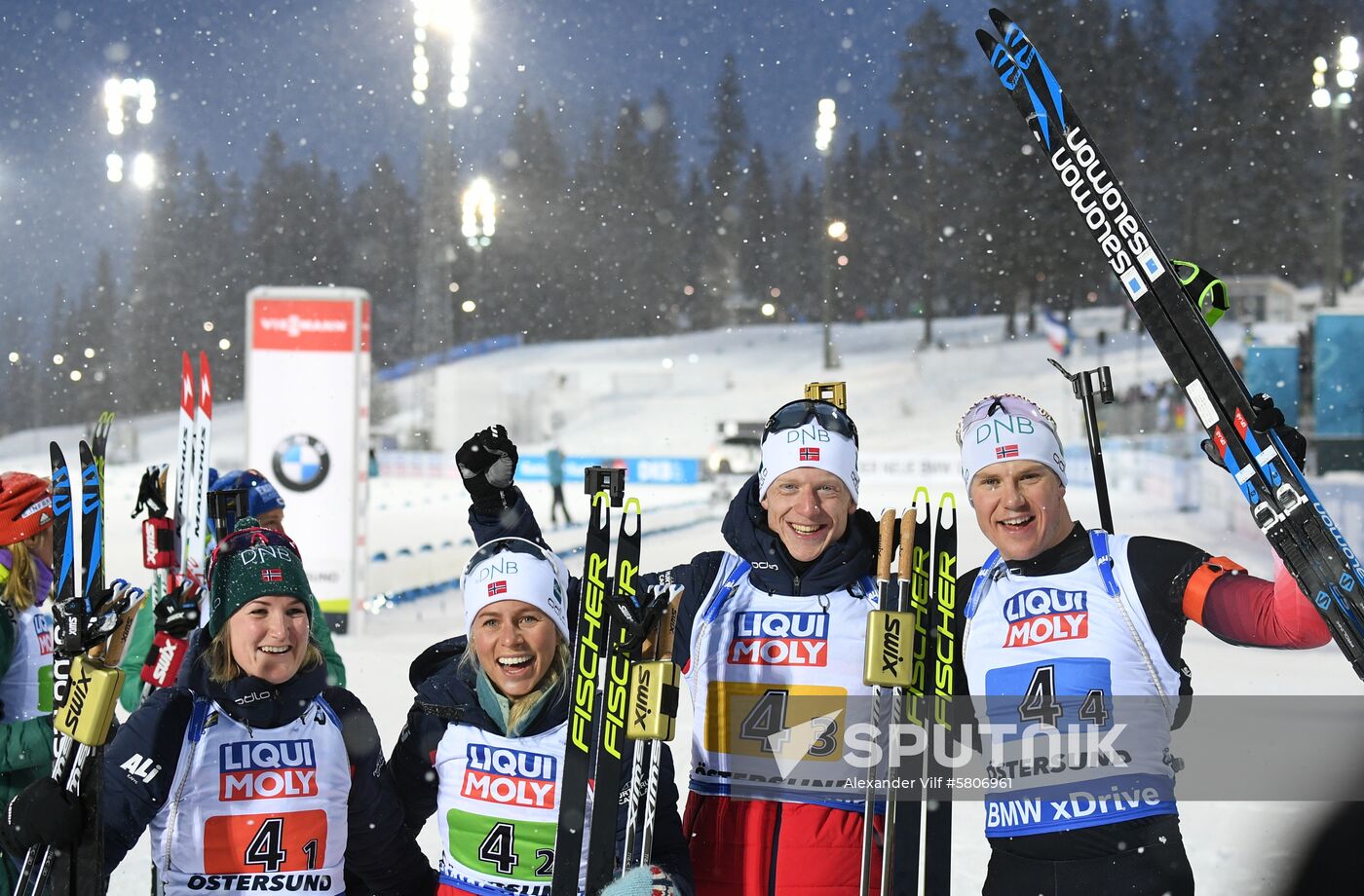 Sweden Biathlon Worlds Mixed Relay