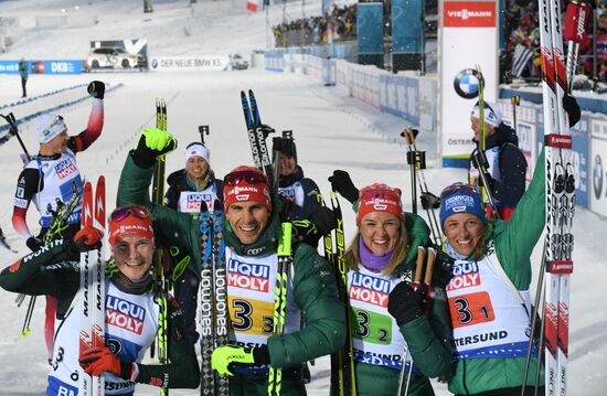 Sweden Biathlon Worlds Mixed Relay