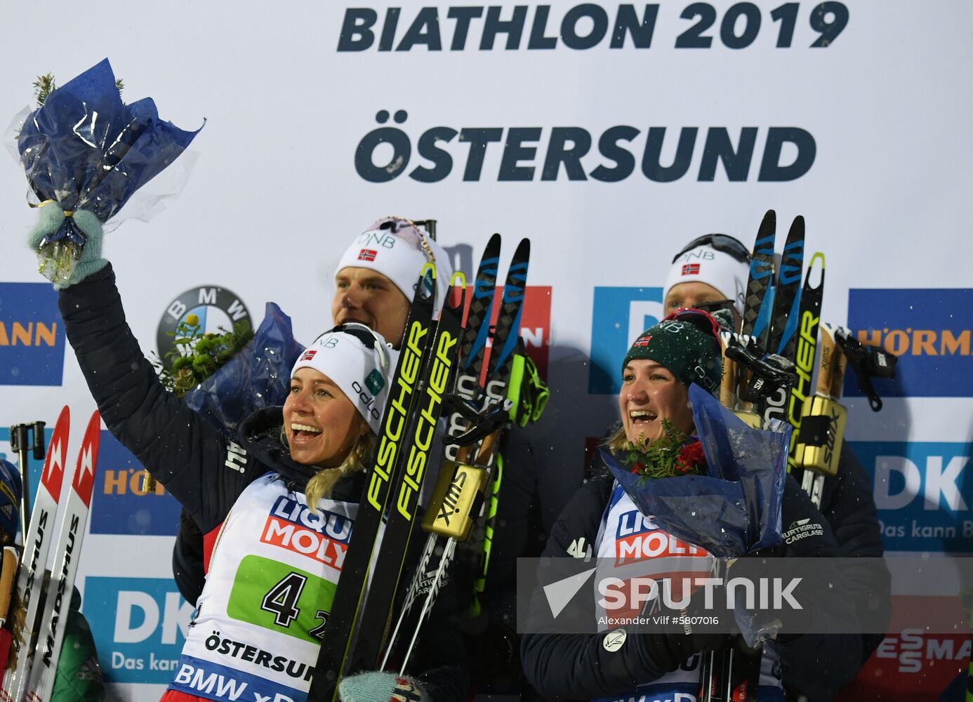 Sweden Biathlon Worlds Mixed Relay