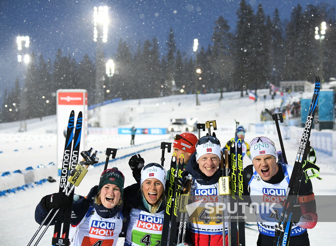 Sweden Biathlon Worlds Mixed Relay