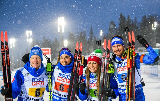 Sweden Biathlon Worlds Mixed Relay