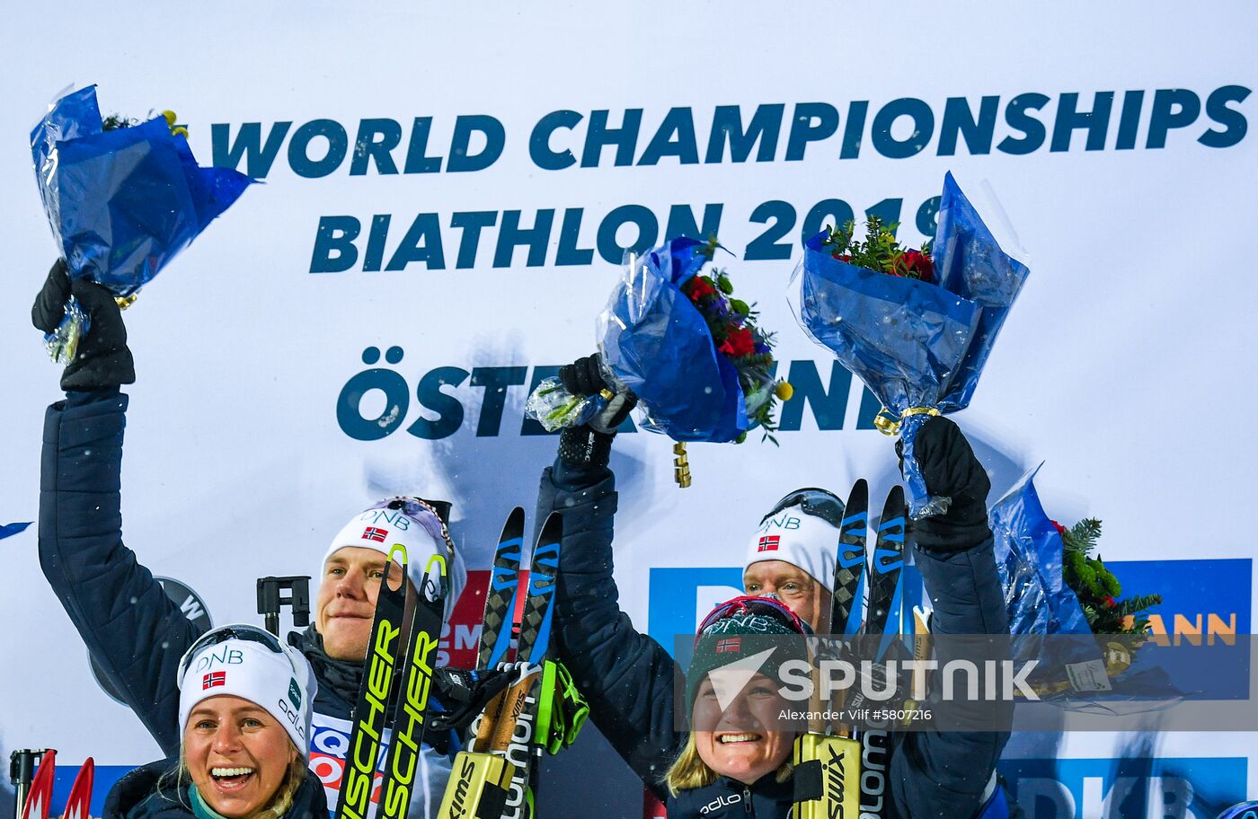 Sweden Biathlon Worlds Mixed Relay