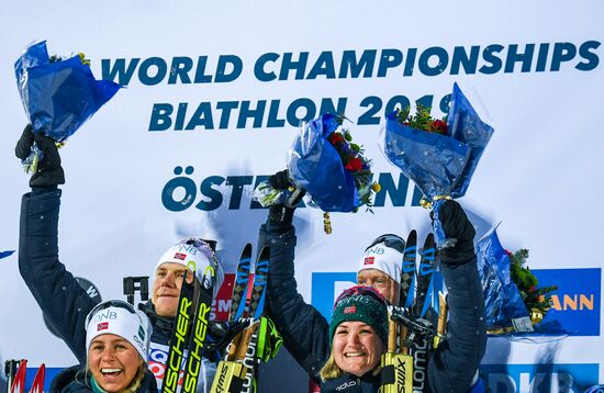 Sweden Biathlon Worlds Mixed Relay