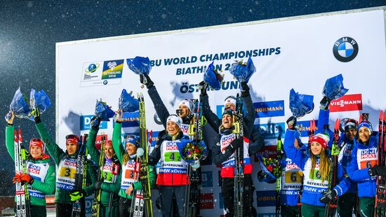 Sweden Biathlon Worlds Mixed Relay