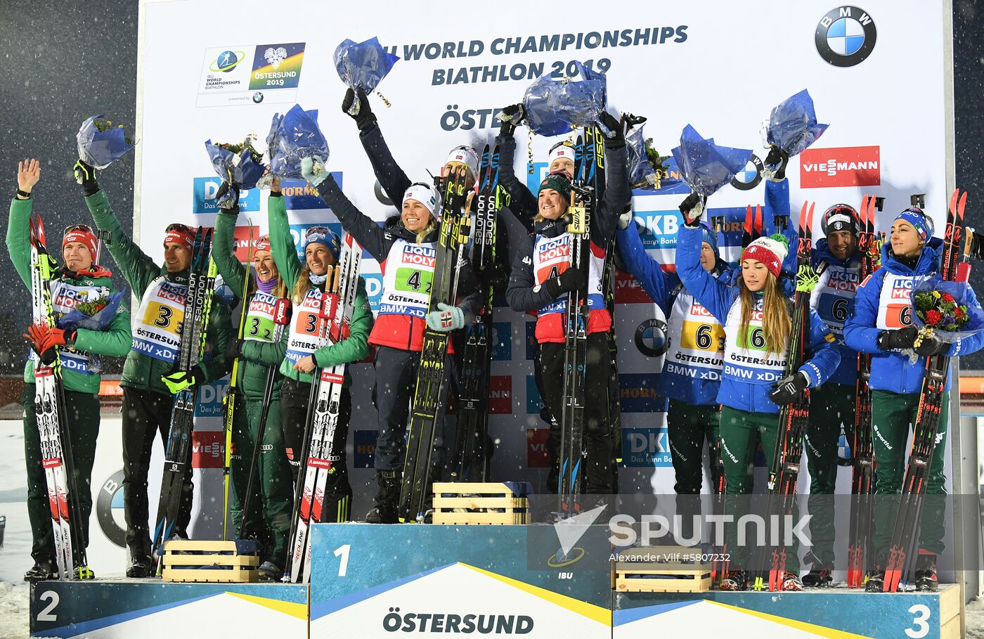 Sweden Biathlon Worlds Mixed Relay