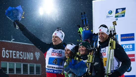 Sweden Biathlon Worlds Mixed Relay