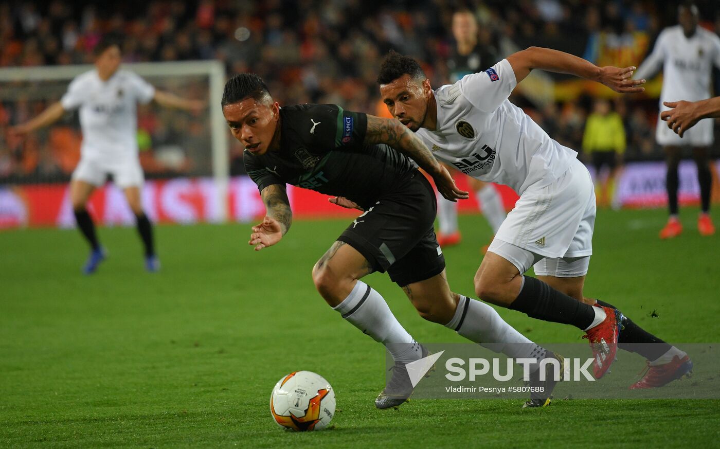 Spain Soccer Europa League Valencia - Krasnodar