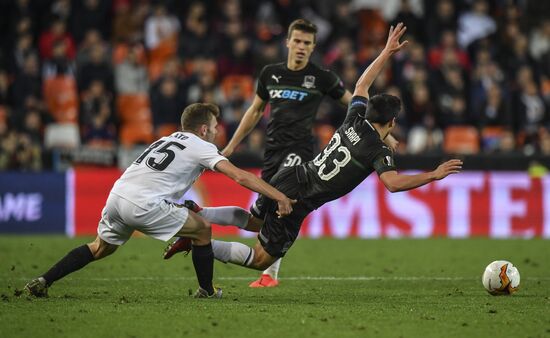 Spain Soccer Europa League Valencia - Krasnodar