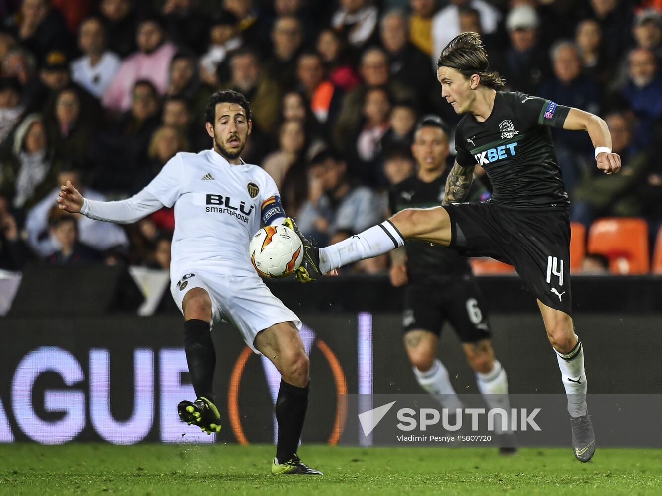 Spain Soccer Europa League Valencia - Krasnodar