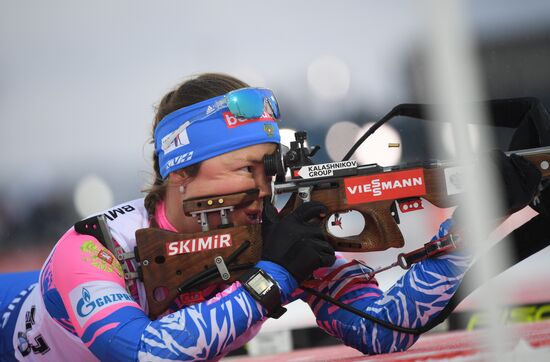 Sweden Biathlon Worlds Women Sprint