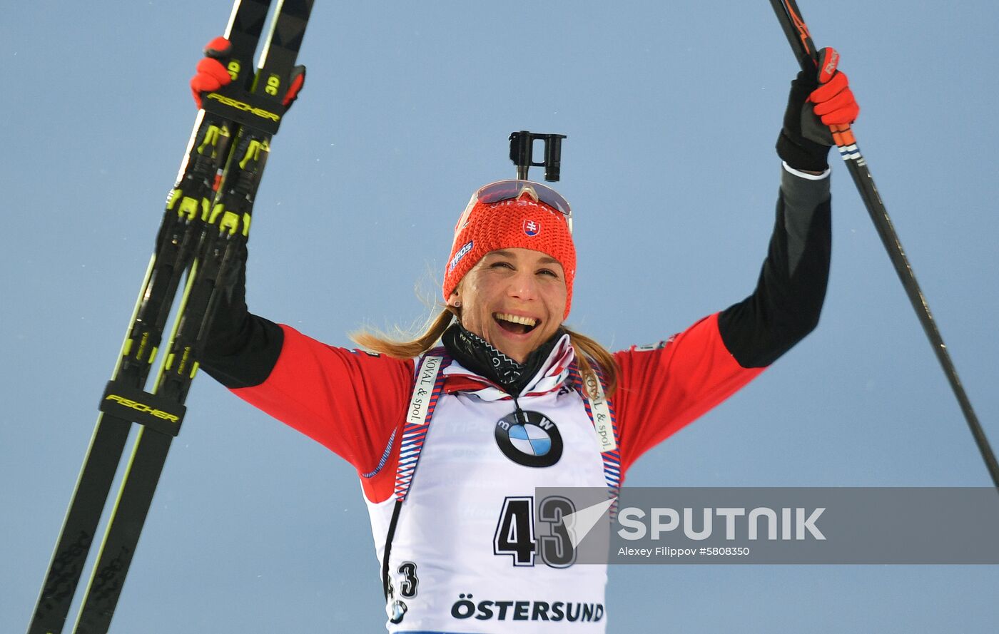 Sweden Biathlon Worlds Women Sprint