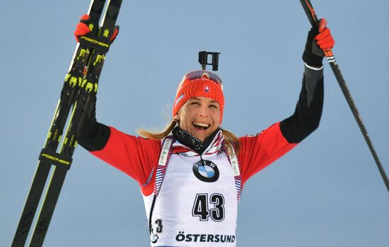 Sweden Biathlon Worlds Women Sprint
