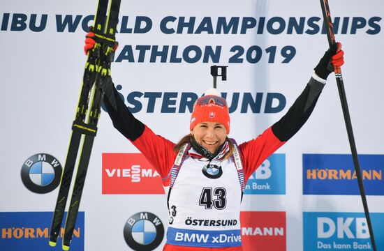 Sweden Biathlon Worlds Women Sprint