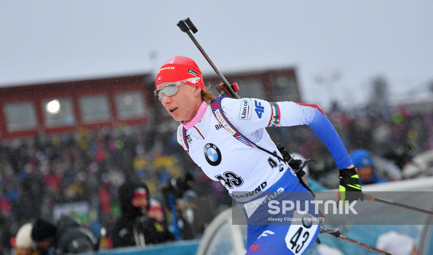 Sweden Biathlon Worlds Women Sprint