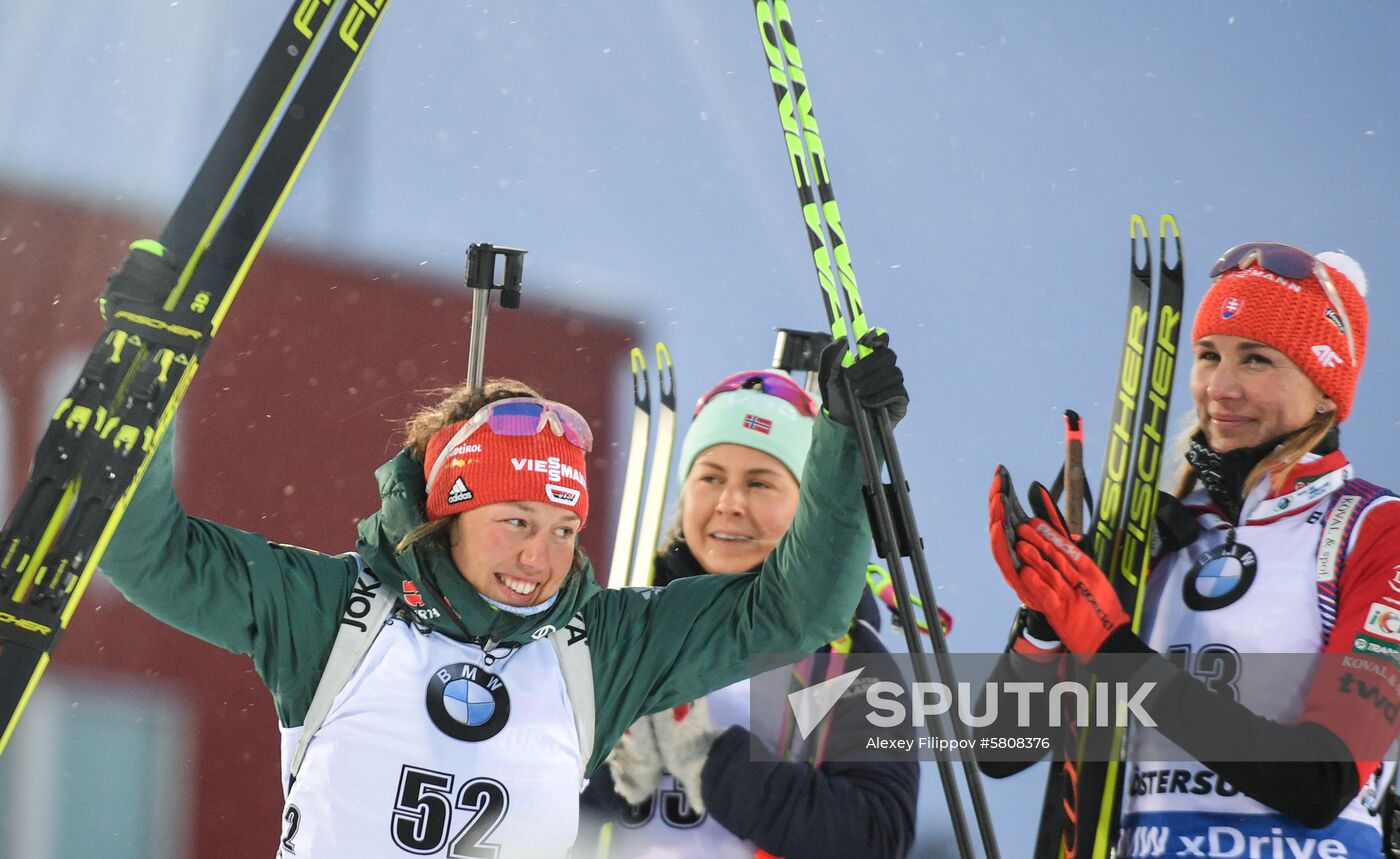 Sweden Biathlon Worlds Women Sprint