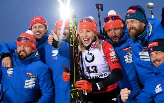 Sweden Biathlon Worlds Women Sprint