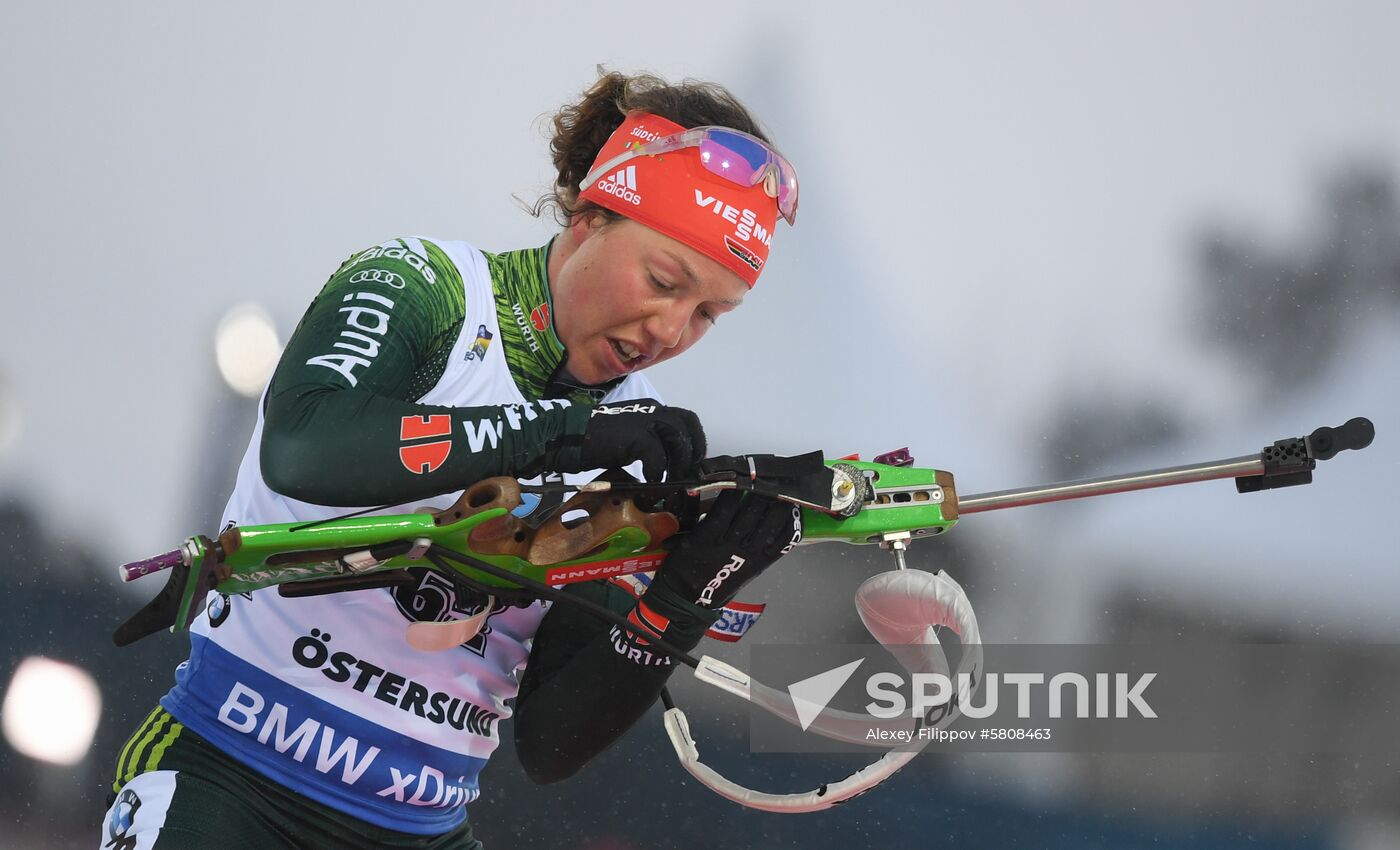 Sweden Biathlon Worlds Women Sprint