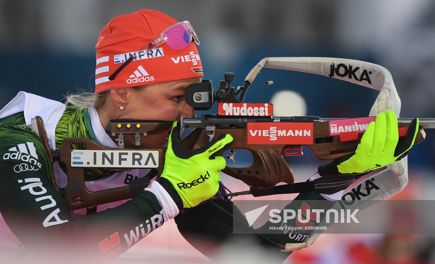 Sweden Biathlon Worlds Women Sprint